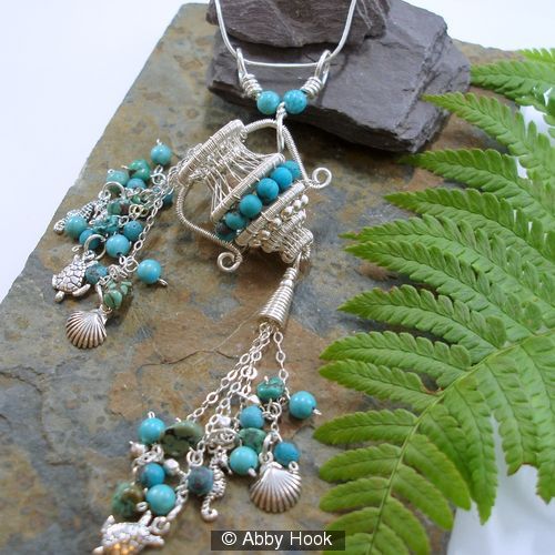The Water Carrier tassel pendant by Abby Hook