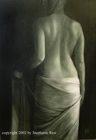 Draped Figure III 2001 by Stephanie Rew via Artweb 