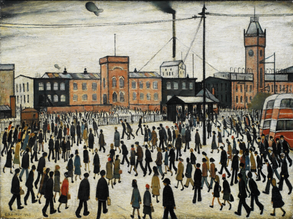 Going to Work - L S Lowry 