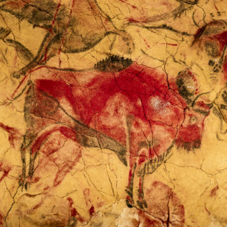 Red ochre, red bison cave paintings