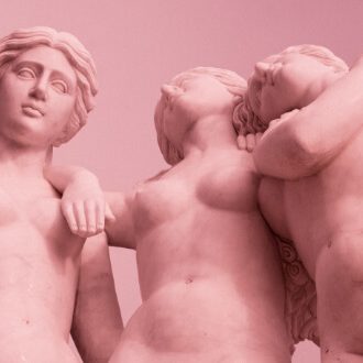 Sculpture of three women